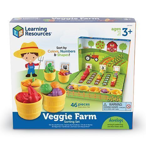 Набор для сортировки Выращиваем овощи с карточками Learning Resources