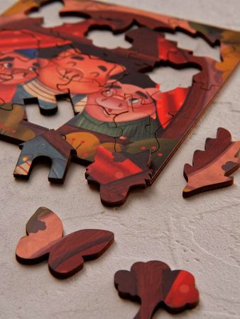 Деревянный пазл Три поросенка Mr. Puzz