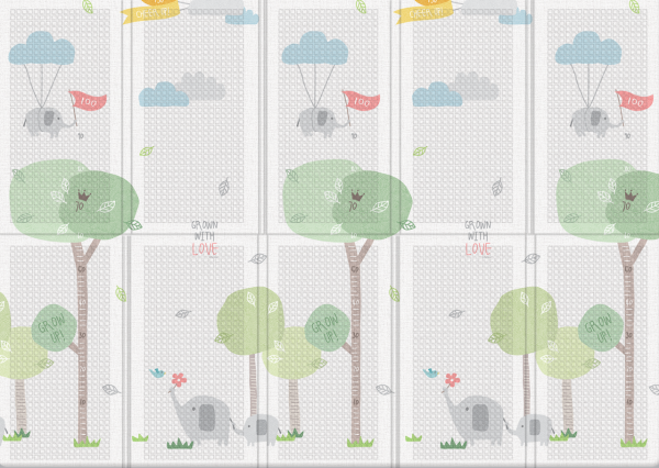 Коврик детский складной Parklon Portable Веселая прогулка, 200x140x1 см