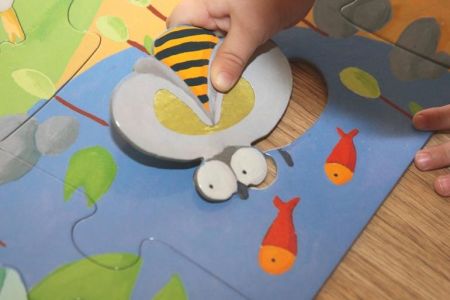 Пазл - гигант тактильный Ферма Djeco