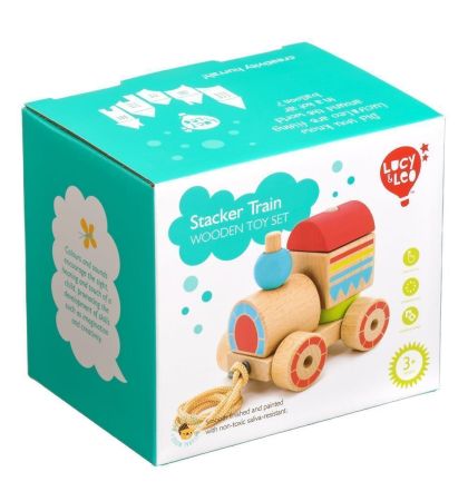 Каталка - пирамидка Паровозик Lucy&Leo