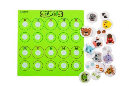 Дидактическая игра Чей след? Smile Decor