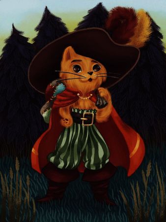 Деревянный пазл "Кот в сапогах" Mr. Puzz