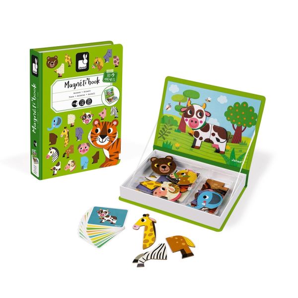 Магнитная книга - игра Животные Janod