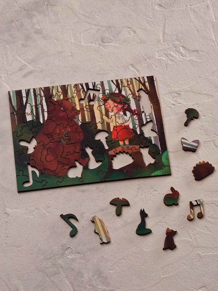 Деревянный пазл В лесу Mr. Puzz Деревянный пазл В лесу Mr. Puzz