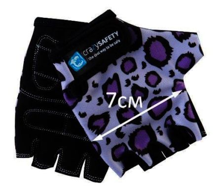 Перчатки Purple Leopard (Сиреневый Леопард) Crazy Safety