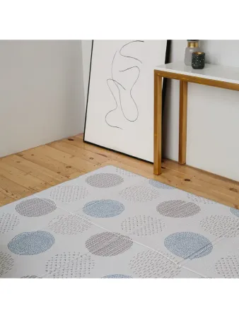 Коврик детский складной Parklon Sillky Portable Уютные кружочки 200x140x1 см