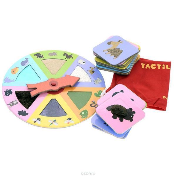 Тактильное лото Животные Djeco