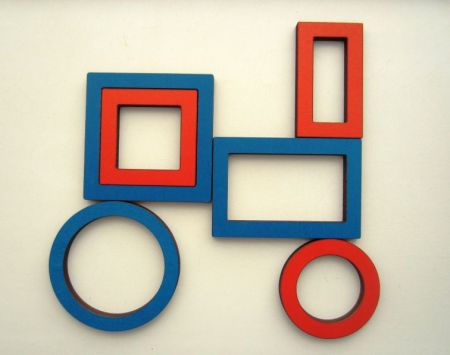 Рамки - вкладыши М. Монтессори "Паутинки" Smile Decor