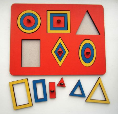 Рамки - вкладыши М. Монтессори "Паутинки" Smile Decor