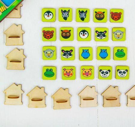 Мемо домики Smile Decor