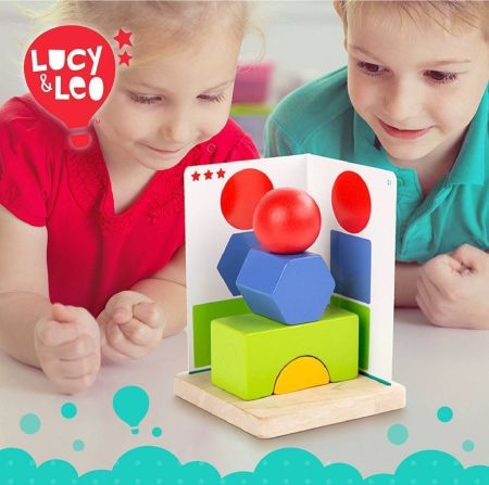 Деревянная игра Трехмерная геометрия Lucy&Leo