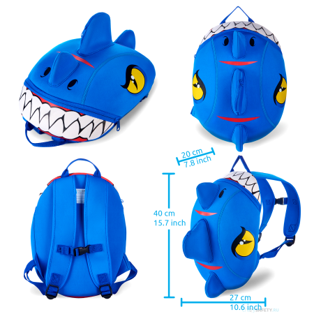 Рюкзак детский Crazy Safety Синий Дракон (Blue Dragon)