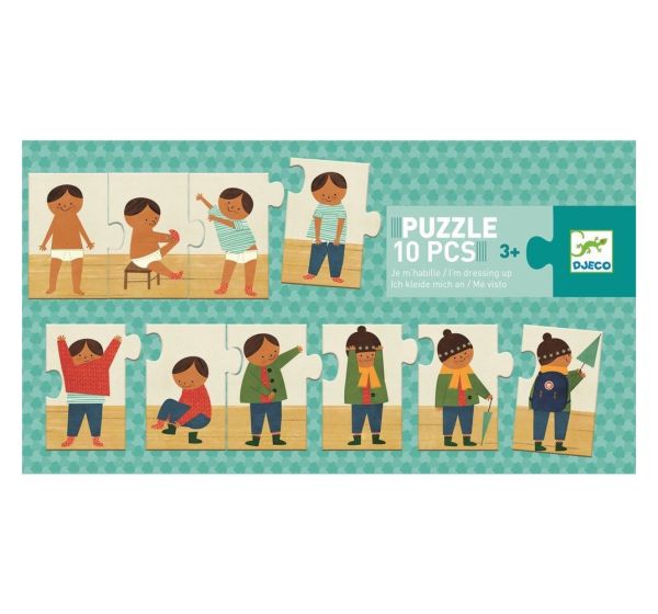 Пазл Djeco Трио - Я одеваюсь!