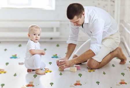 Детский коврик Parklon Eco Clean Лесные гонки, 210x140x1.3 см