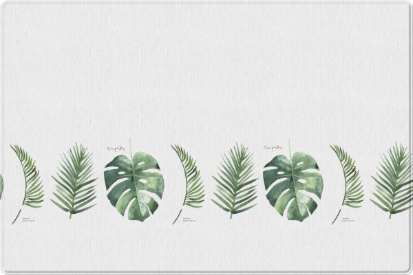 Детский коврик двусторонний Parklon Pure Soft Монстера/Холмы, 190x130x1.2 см