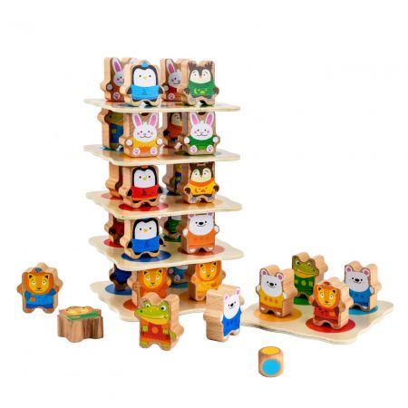 Деревянная игрушка Звериная башня Lucy&Leo