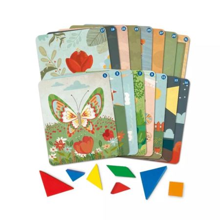 Развивающая игрушка Танграм. Волшебные картинки с карточками Learning Resources