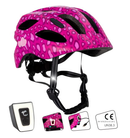 Шлем SPOTS PINK (розовый) Crazy Safety