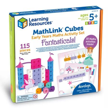 Развивающий набор Соединяющиеся кубики Фантастика с карточками Learning Resources