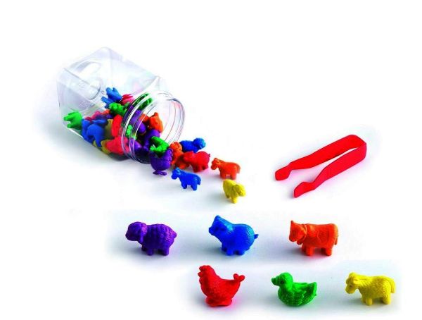 Счетный материал Животные фермы (контейнер) Edx education