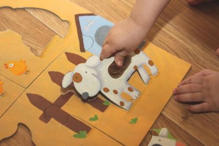 Пазл - гигант тактильный Ферма Djeco