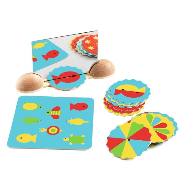 Конструктор Найди отражение. Картинки Djeco