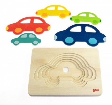 Многослойный пазл Машинки Goki