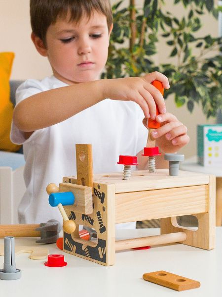 Деревянный набор Верстак плотника Lucy&Leo