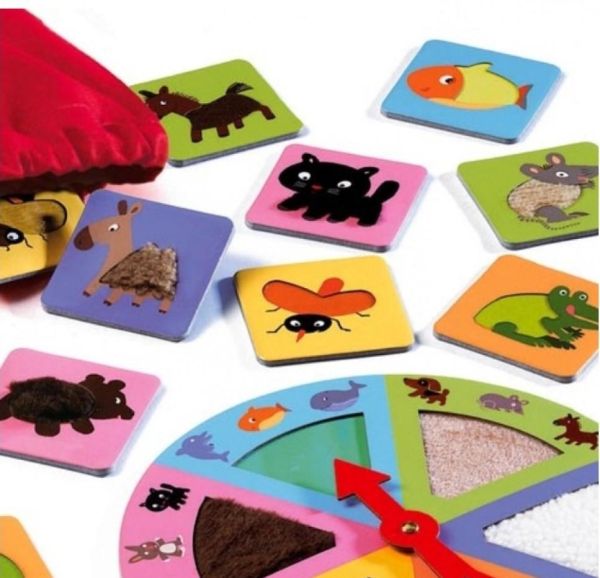 Тактильное лото Животные Djeco