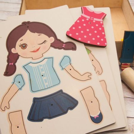 Конструктор гвоздики Веселые Модницы WoodLandToys