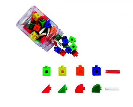 Набор соединяющихся кубиков Edx education (контейнер)