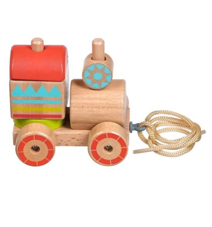 Каталка - пирамидка Паровозик Lucy&Leo