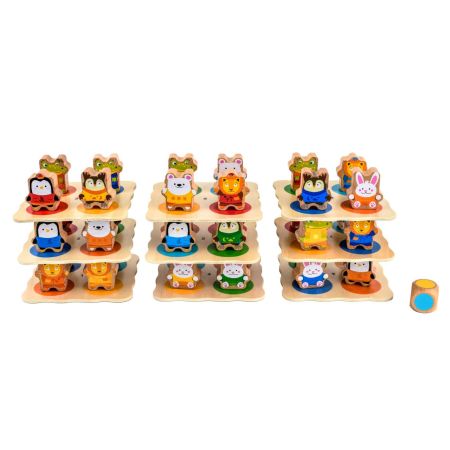 Деревянная игрушка Звериная башня Lucy&Leo
