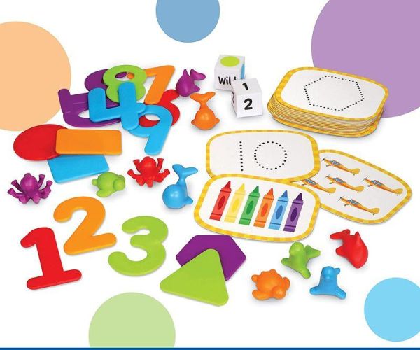 Развивающая игрушка Skill Builders! Формы и цифры с карточками Learning Resources