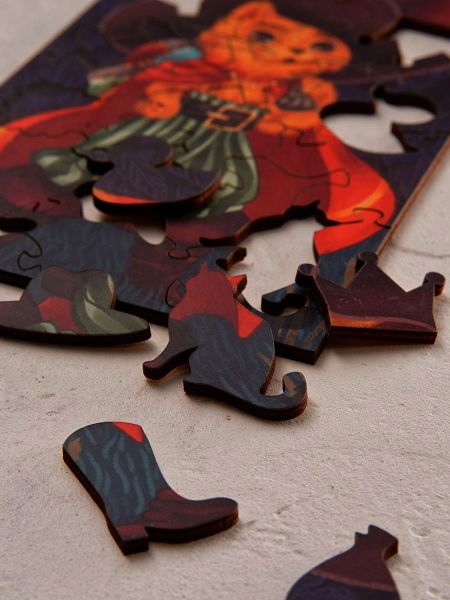 Деревянный пазл "Кот в сапогах" Mr. Puzz