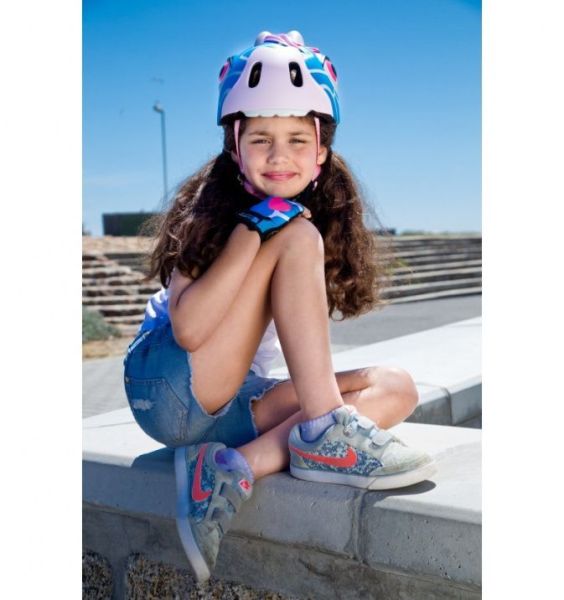 Шлем Blue Giraffe коллекция 2017 (синий жираф) Crazy Safety