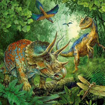 Пазл Ravensburger Динозавры 3х49 элемента