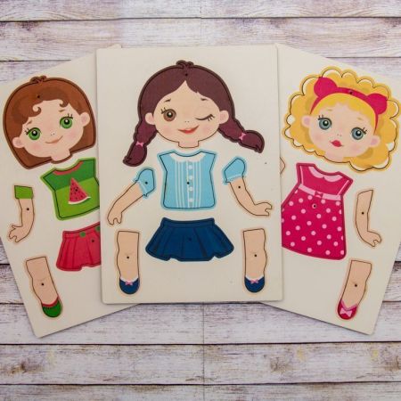 Конструктор гвоздики Веселые Модницы WoodLandToys