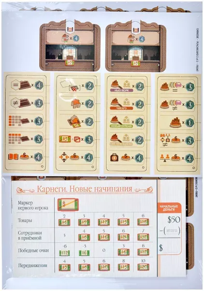 Дополнение для настольной игры Lavka Games Карнеги. Дополнение первое