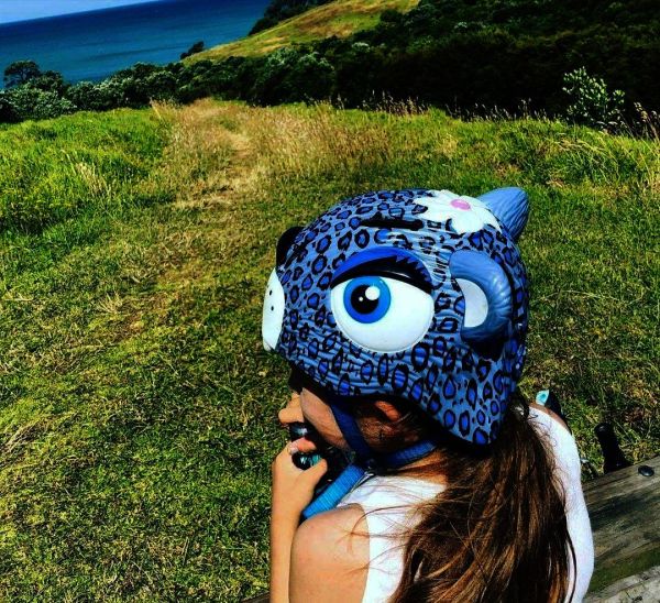 Шлем Purple Leopard коллекция 2017 (сиреневый леопард) Crazy Safety