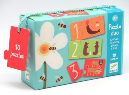 Пазл - дуо Цифры Djeco