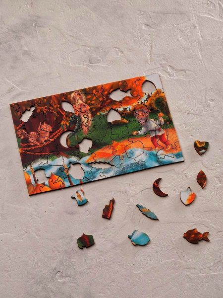 Деревянный пазл "У лукоморья" Mr. Puzz Деревянный пазл "У лукоморья" Mr. Puzz