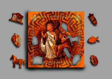 Деревянный пазл Греческая Принцесса Mr. Puzz