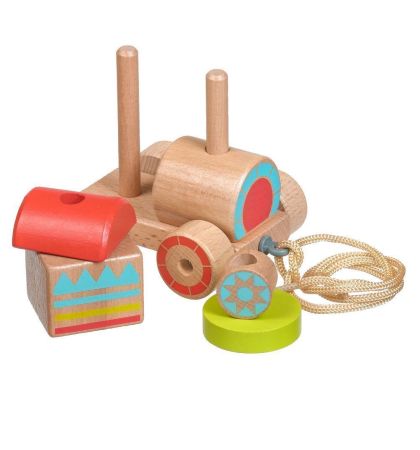 Каталка - пирамидка Паровозик Lucy&Leo