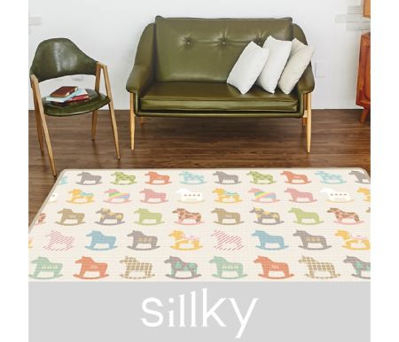 Детский коврик Parklon Sillky Деревянные лошадки 230x140x1.2 см