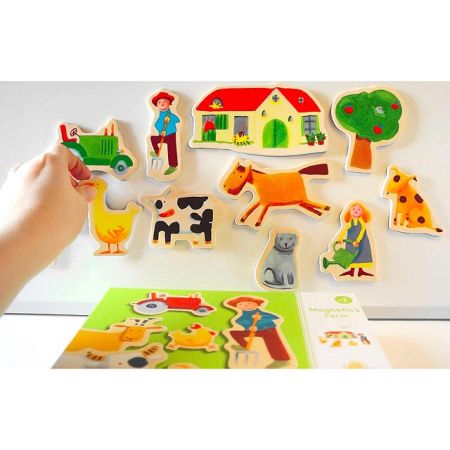 Деревянные магниты Djeco Ферма