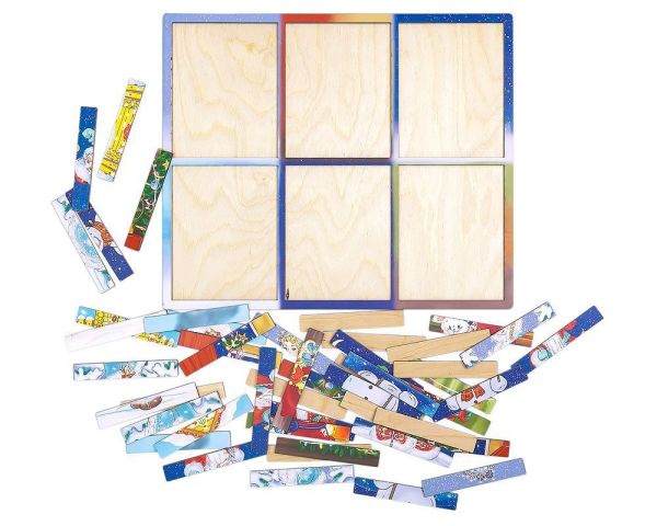 Новогодние пазлы из палочек Smile Decor