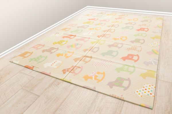 Коврик детский складной Parklon Portable Деревянные лошадки, 200x140x1 см