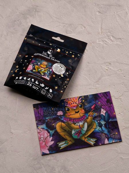 Деревянный пазл "Царевна лягушка" Mr. Puzz Деревянный пазл "Царевна лягушка" Mr. Puzz